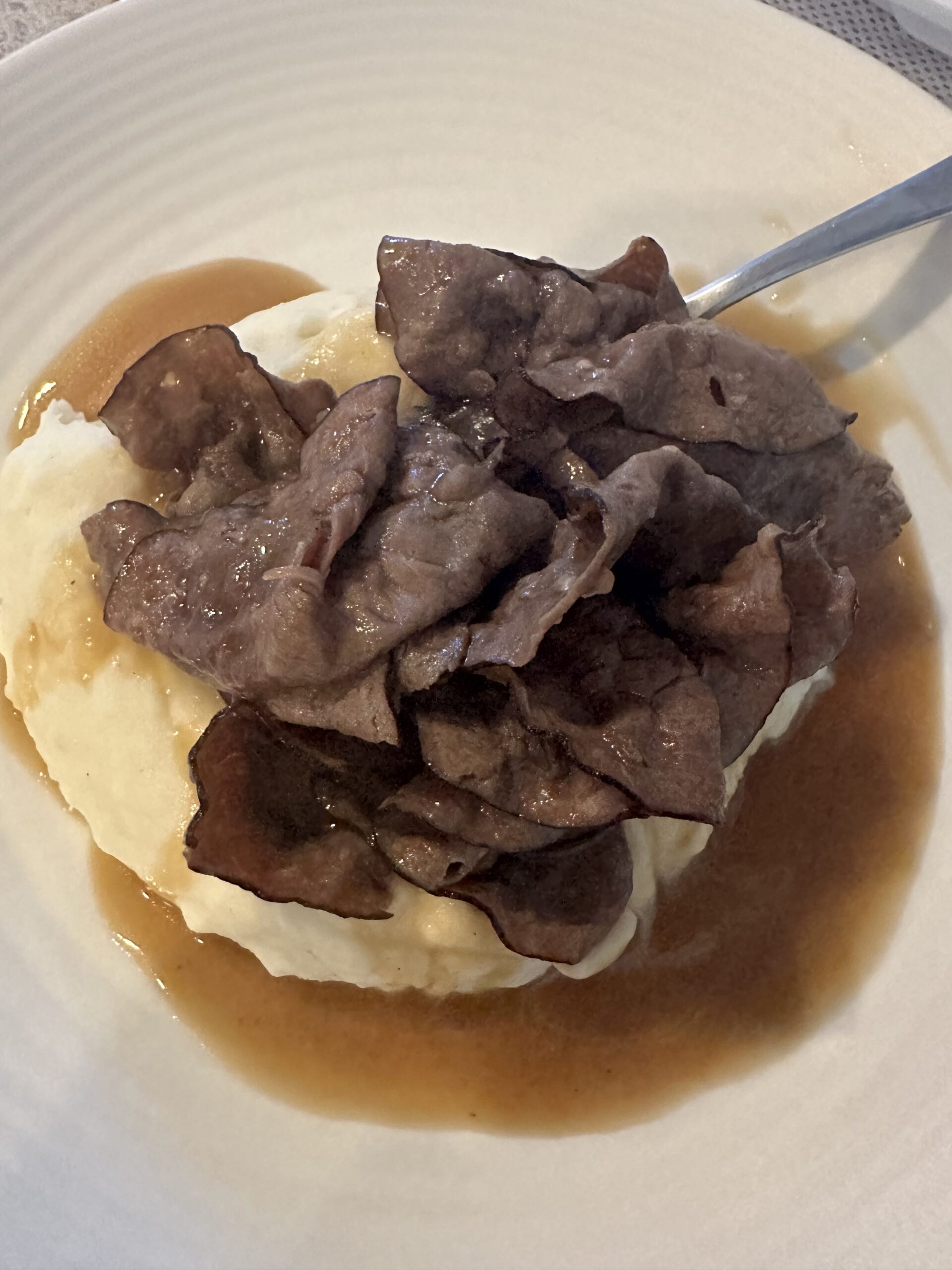 Shortcut Roast Beef & Gravy over Mashed Potatoes