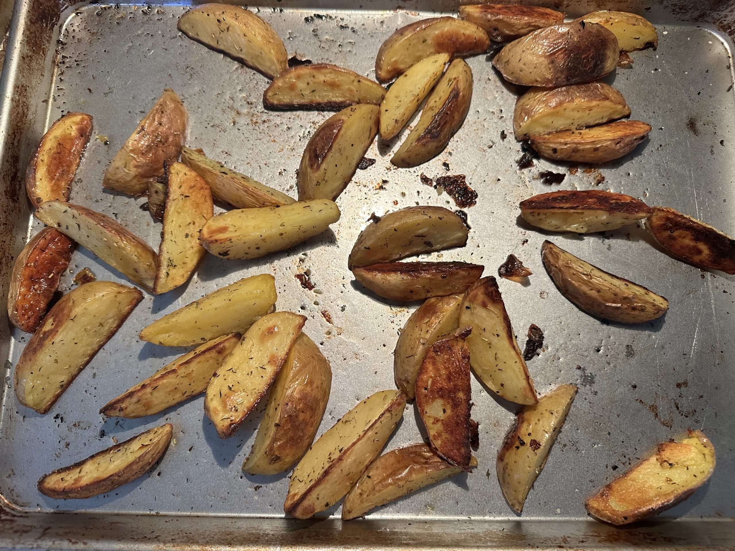 Sheet pan Chicken & Potato Wedges
