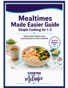 Mealtimes Made Easier Cooking for 1–2 guide cover