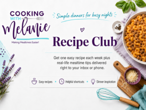 Weekly Recipe Club from Cooking with Melanie