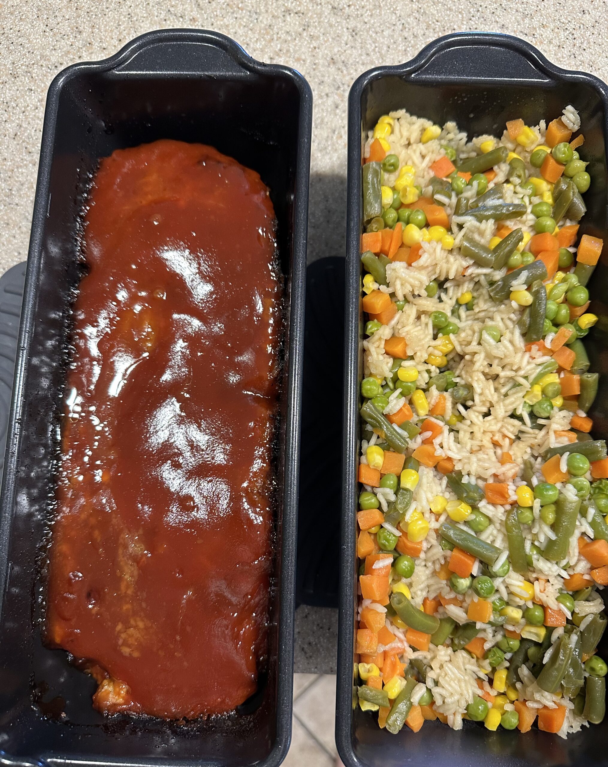 Teriyaki Meatloaf With Oven-Fried Rice