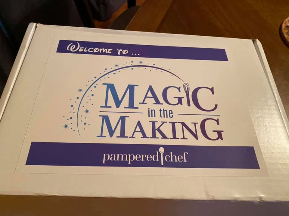 Pampered Chef Magic in the Making box from the earned Disney trip in 2020
