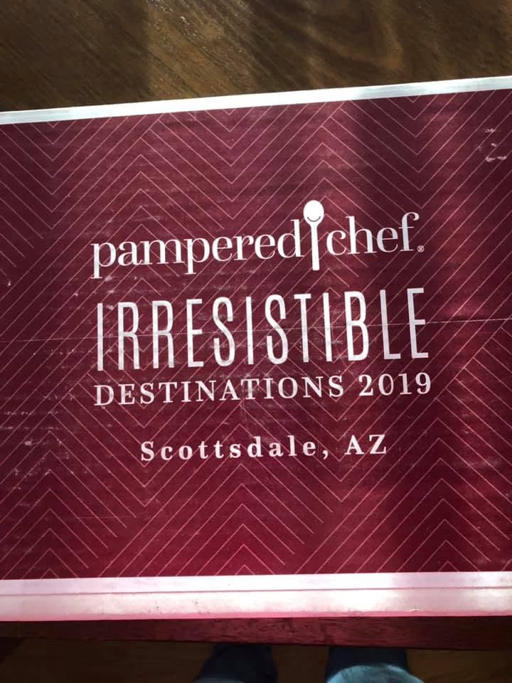 Pampered Chef Irresistible Destinations 2019 Scottsdale Arizona trip materials